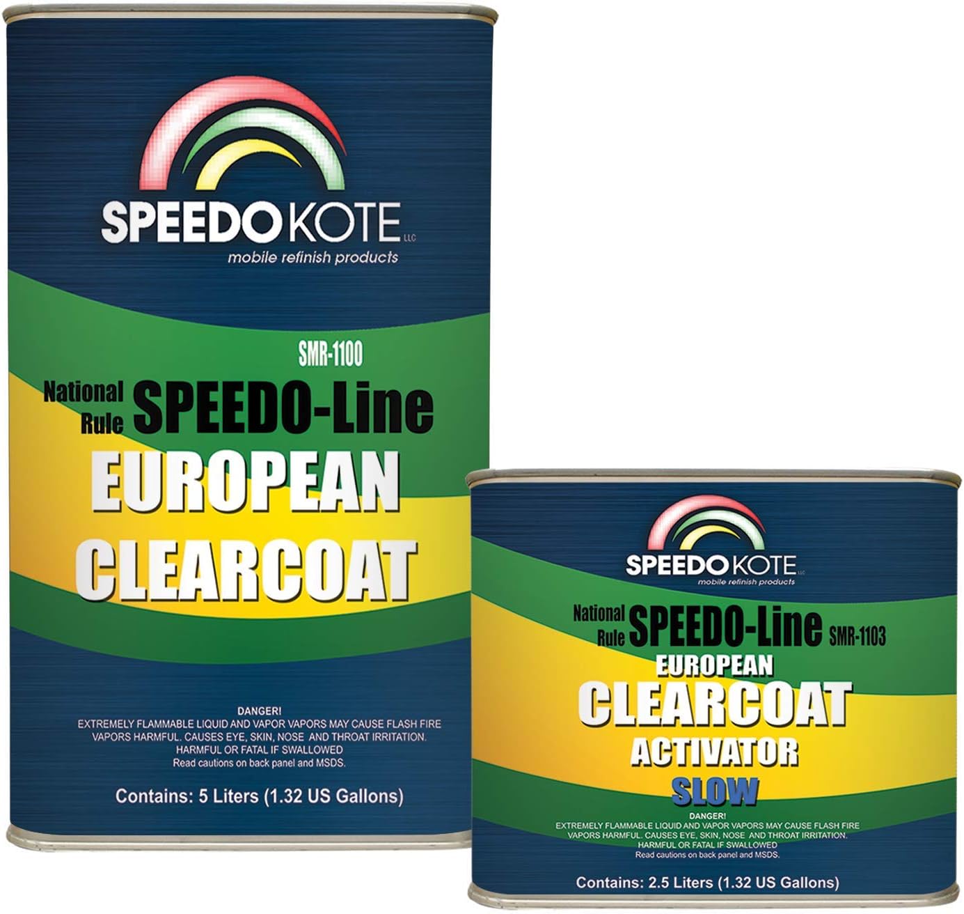 Speedokote SMR-1100-S - European Clear Coat 2K Urethane, 7.5 Liter Euro Clearcoat w/Slow Act.
