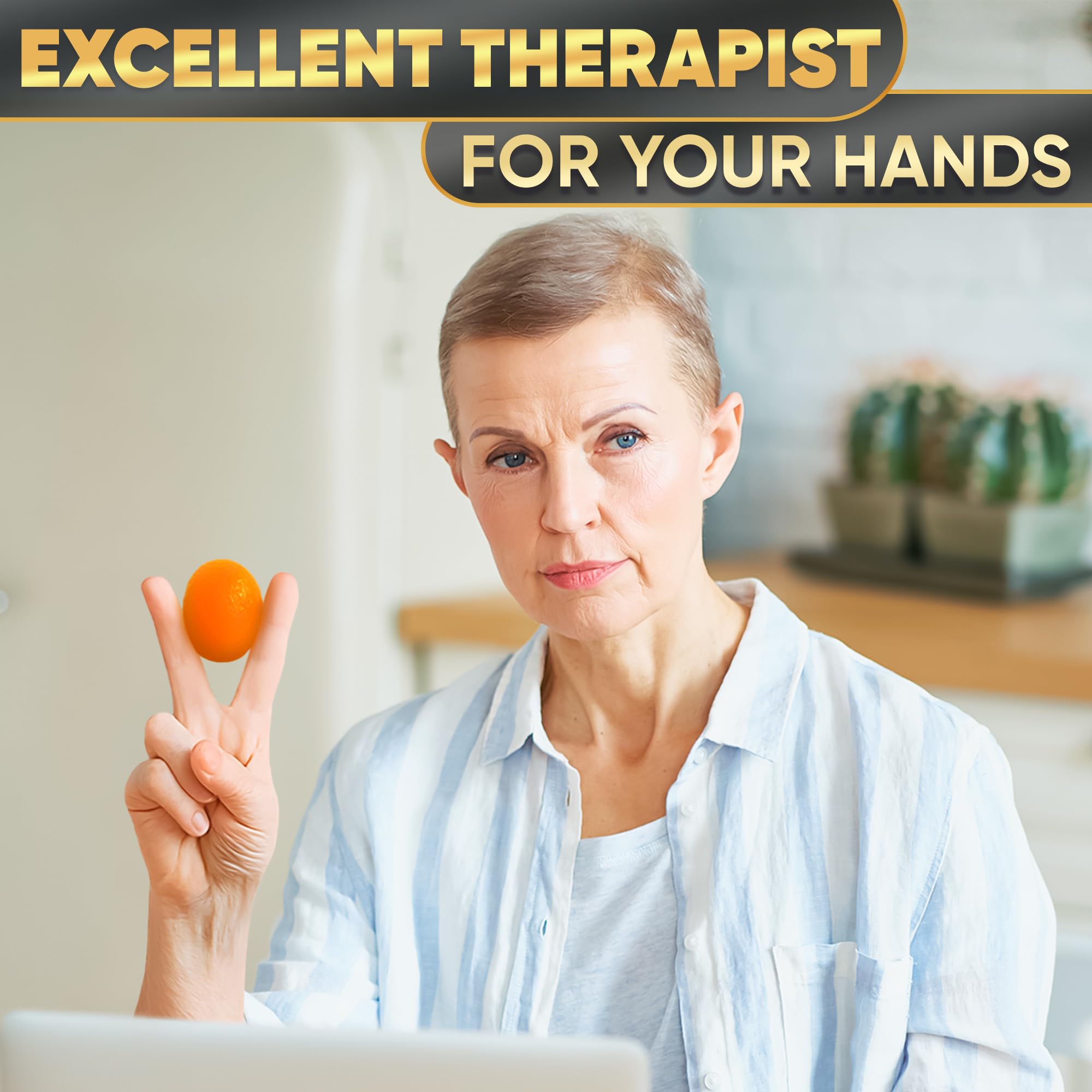 4 Pcs Squeeze Balls for Hand Therapy - 4 Resistance Levels Hand Exercise Balls for Arthritis, Pleasant to Touch & Lightweight - Physical Therapy Ball for Recovery, Stress Relief, Grip Strength, Focus