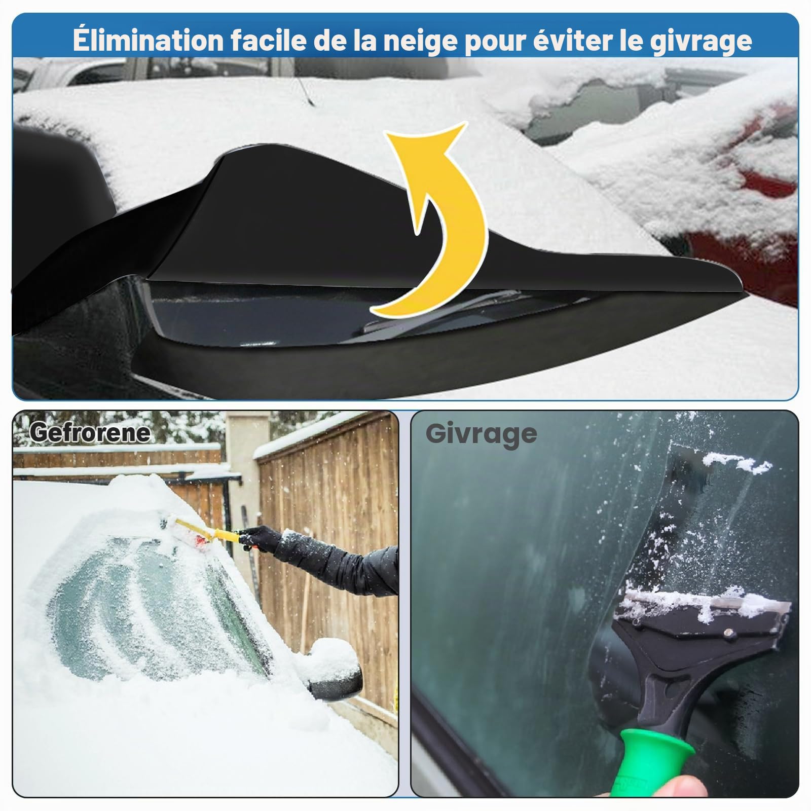 Couverture de Pare-Brise pour Opel Vivaro, Vauxhall Vivaro, Renault Trafic, Primastar, 2001-2014