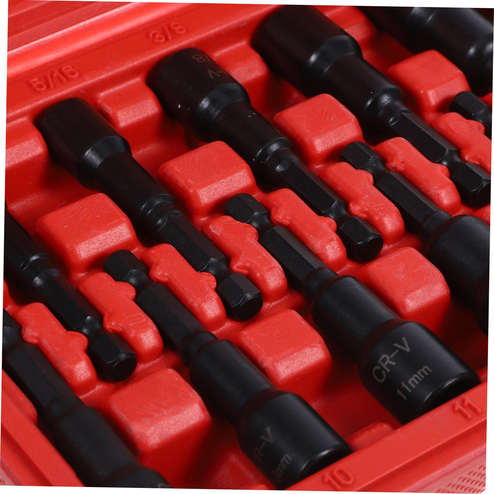 ABOOFAN Set di 12 Pezzi di Bussole Esagonali in Acciaio Cromo-vanadio, Kit Presa Magnetica per Avvitatore ad Impulsi, Aumento Efficienza e Affidabilità Lavoro