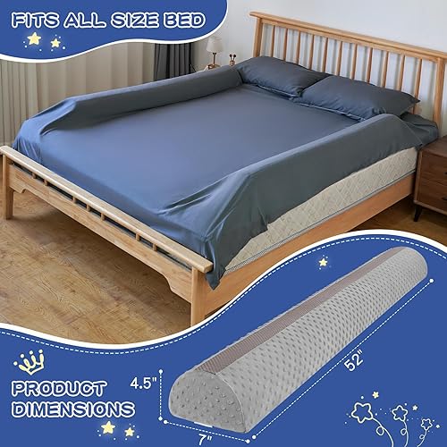 Miniatura 9 de Parachoques de cama para niños pequeños, riel de cama de espuma para niños pequeños, 1 paquete de rieles de cama para Queen, King, individual, cama
