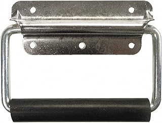 Monroe Pmp Steel Folding Pull Handle with Polished Zinc Finish, Silver; Hardware Not Included - 1 Each