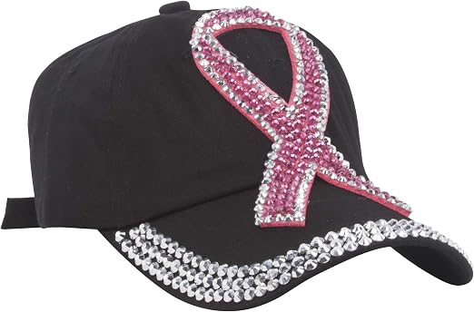 TOP HEADWEAR Studded Pink Ribbon 