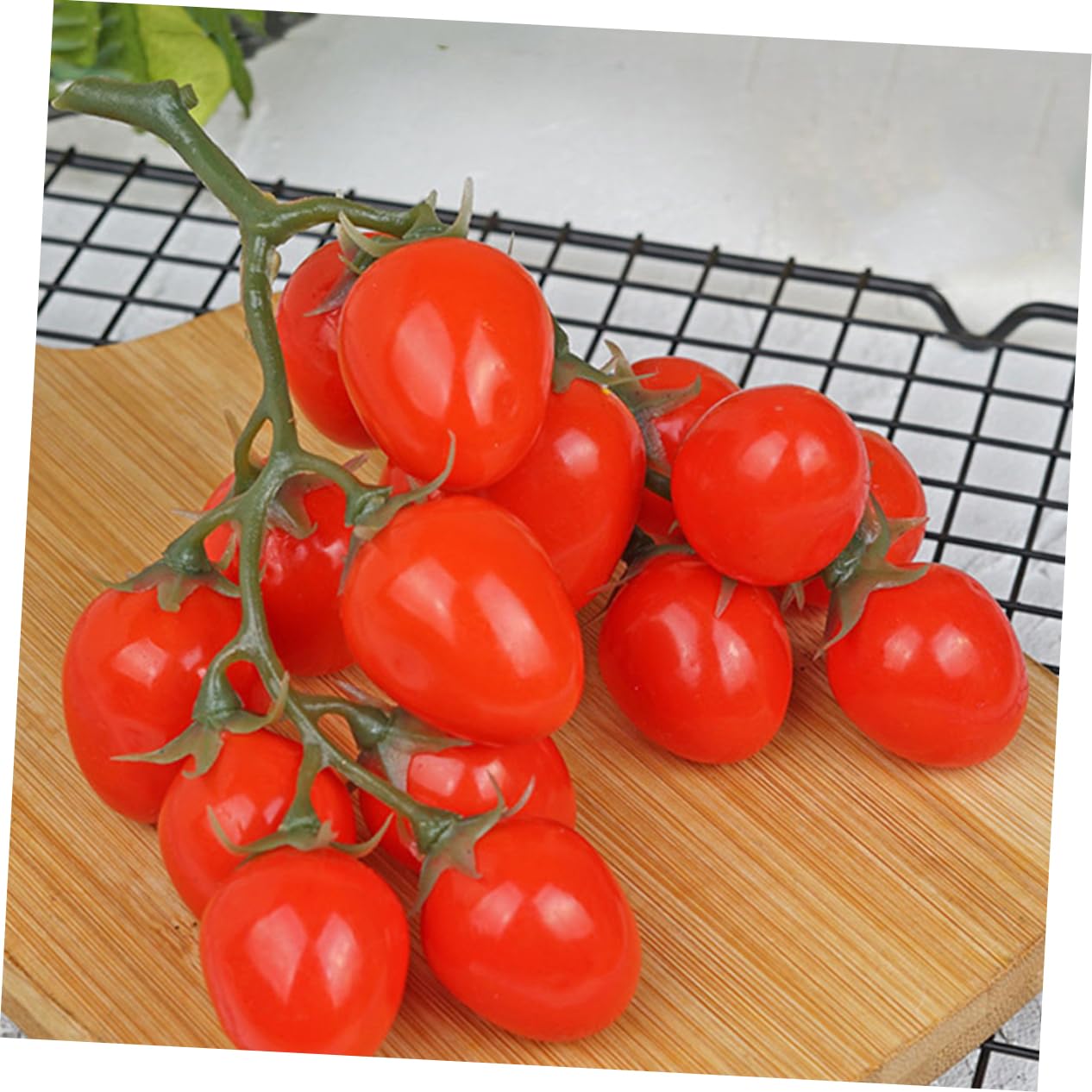 TOPBATHY 10 STK Nachahmung Tomate Heimdekorationen Kirschtomaten-Modell Dekore Aus Künstlichen Früchten Dekorative Cherry-Tomaten- -Requisiten Fotografie-Requisiten Hausbedarf Rot Schaum