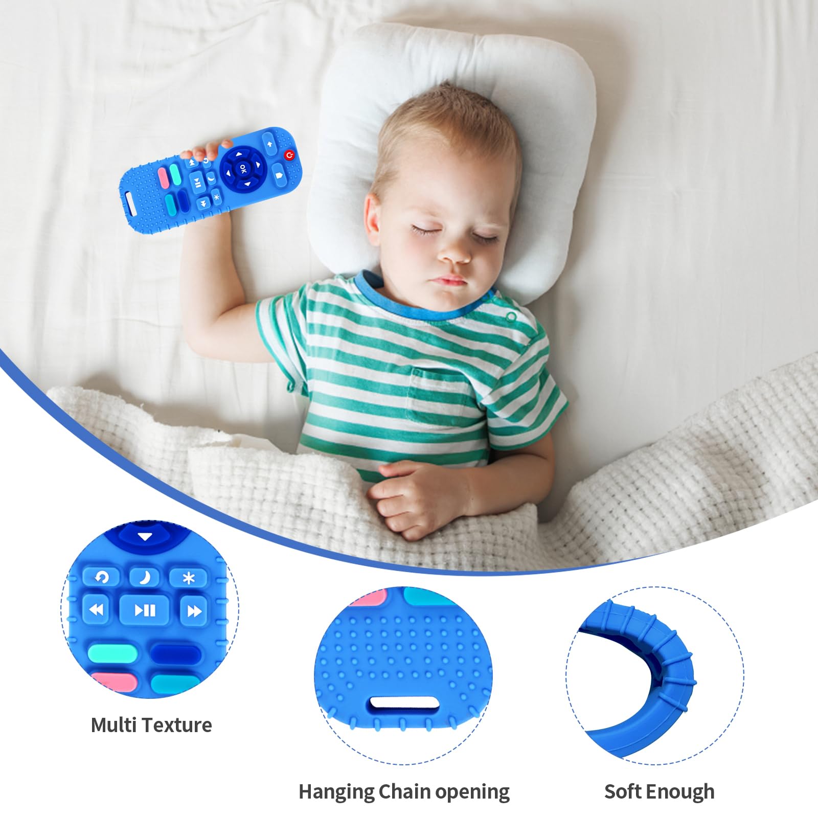 Silicone Teething Toys for Babies 0-6 Months, Teethers for Babies 6-12 Months - Image 2