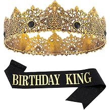 Birthday King Crown and Sash Set