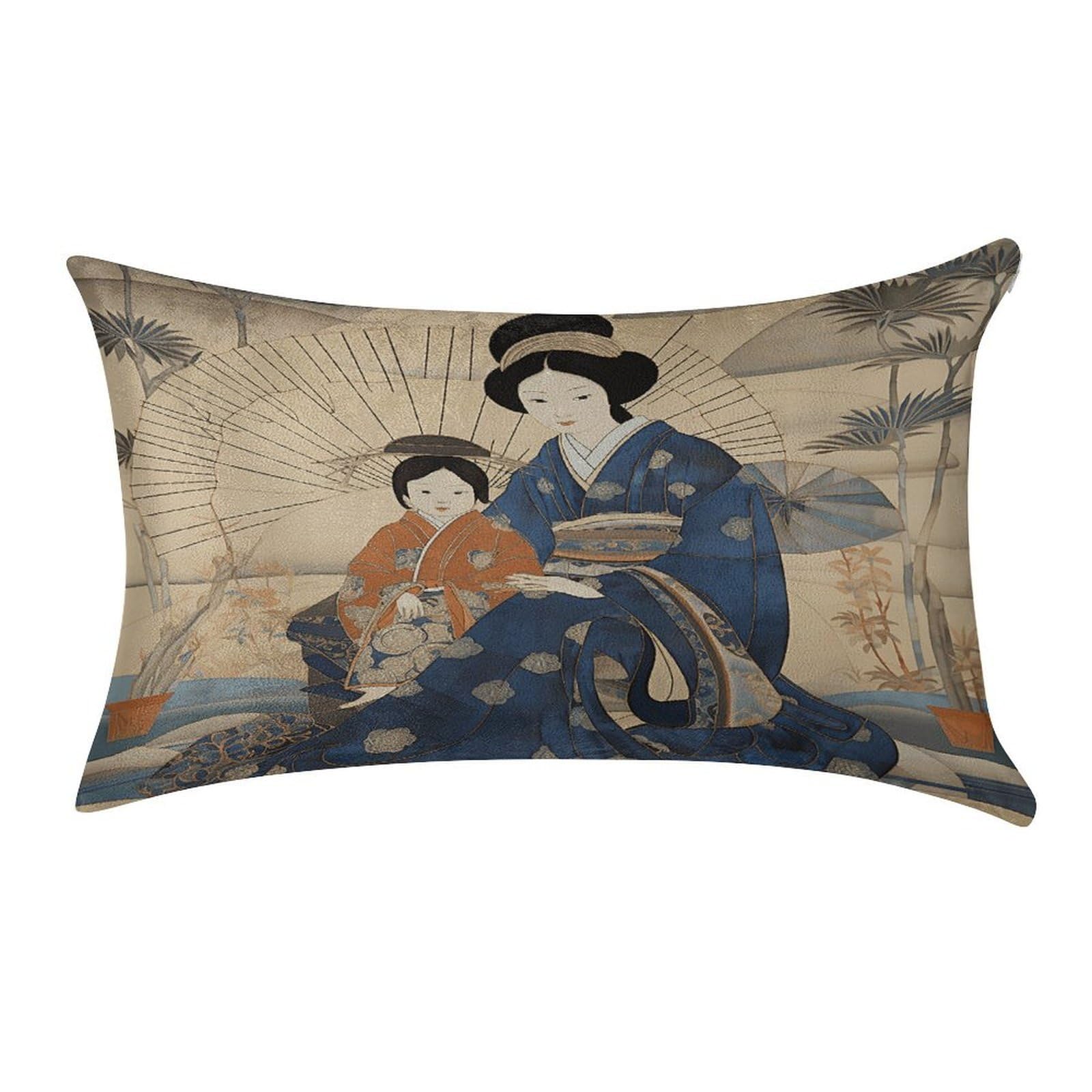 Fekiloot Style Japanese Art Pillow Covers Home Decor Pillow Cases