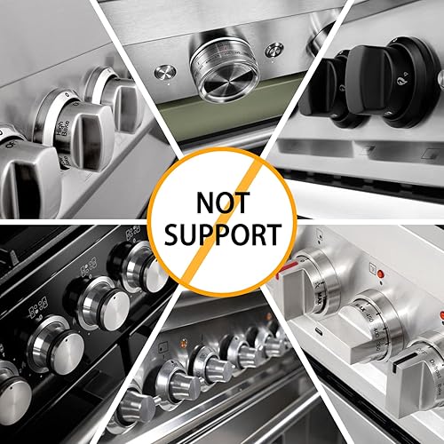 Miniatura 5 de Fundas de perilla de estufa para seguridad infantil tamaño universal fundas de perilla de estufa de gas con adhesivo acrílico fuerte a prueba de