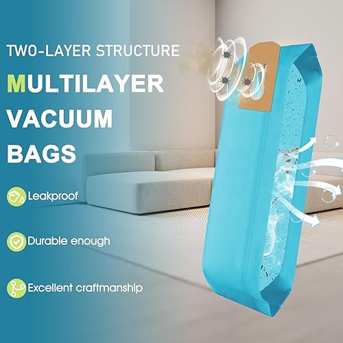 Miniatura 3 de PK80009 - Paquete de 18 bolsas de vacío desechables para modelos ORECK XL sin muelles de bolsa, incluye 2000, 8000, 9000 y series comerciales,