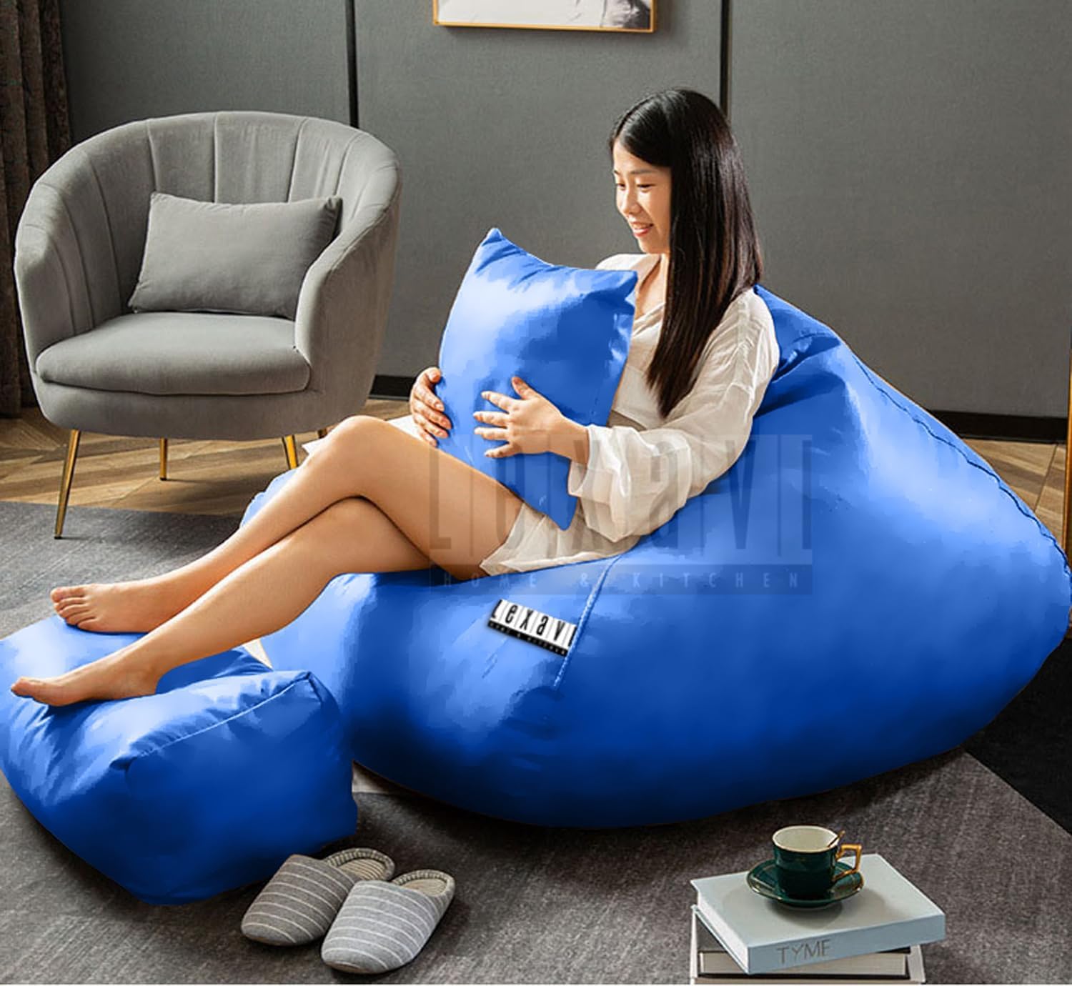 See full amazon price history chart for LEXAVI Brand® - Premium Imported Soft Oxford Leather Bean Bag with Rectangular Extra Comfortable Footrest & Comfy Cushion with Beans Filled I Bean Bag Chair (Ready to Use) Color- (XXXL-Royal-Blue) LEXAVI Brand® - Premium Imported Soft Oxford Leather Bean Bag with Rectangular Extra Comfortable Footrest & Comfy Cushion with Beans Filled I Bean Bag Chair (Ready to Use) Color- (XXXL-Royal-Blue) (B0CZJP86XY) Amazon Price History, Amazon Price Tracker