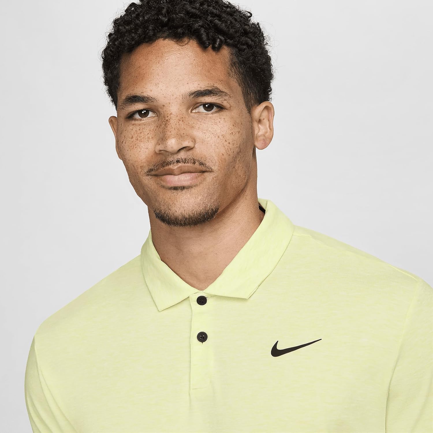 Nike Dri-FIT Tour Men's Golf Polo (Light Lemon Twist/Black, DV3123-736) Size X-Large - Image 3
