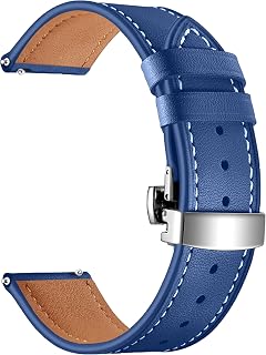 ACM Watch Strap Luxury Leather 22mm compatible with Fossil Analog Blue Fs5454 Clasp Lock Belt Band Price In India