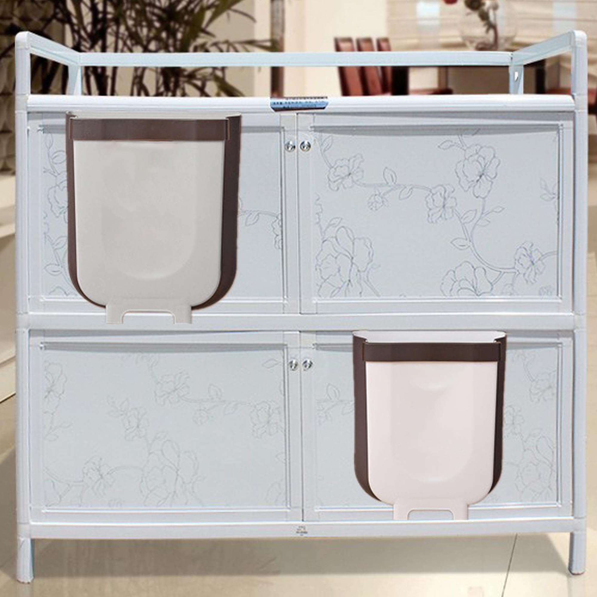 Poubelle Murale Pliante 9L - Pour Porte De Cuisine, Placard, Salle De Bain, Voiture, Bureau, Gain De Place