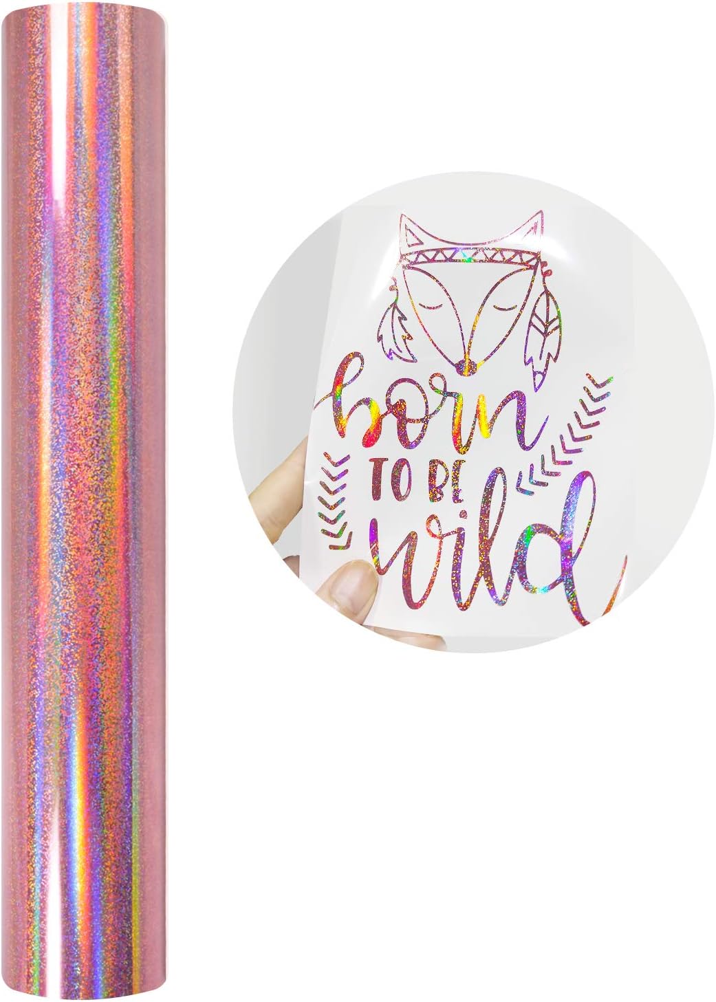 Adhesive Vinyl Roll – Glossy Chrome Mirror Gold Permanent Cutting Vinyl 12"x60" Craft Vinyl Works with Cameo and Other Cutters : Arts, Crafts & Sewing
