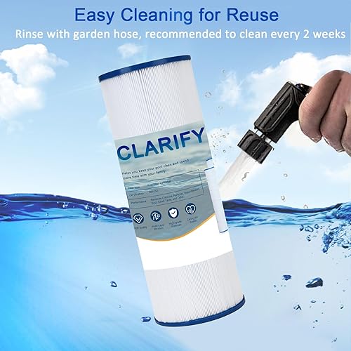 Miniatura 8 de CLARIFY Filtro de repuesto para piscina compatible con PA120, C1200, CX1200RE, Filbur FC-1293, Ultra-B2, Waterway Clearwater II, Pro Clean 125,
