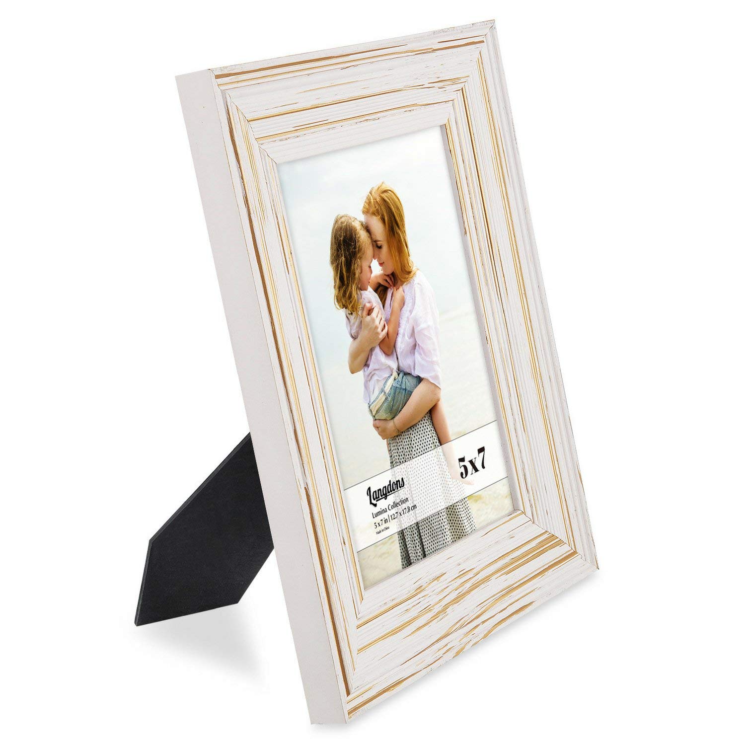 Amazon.co.jp: Langdon House 2Lリアルウッド額縁（2パック