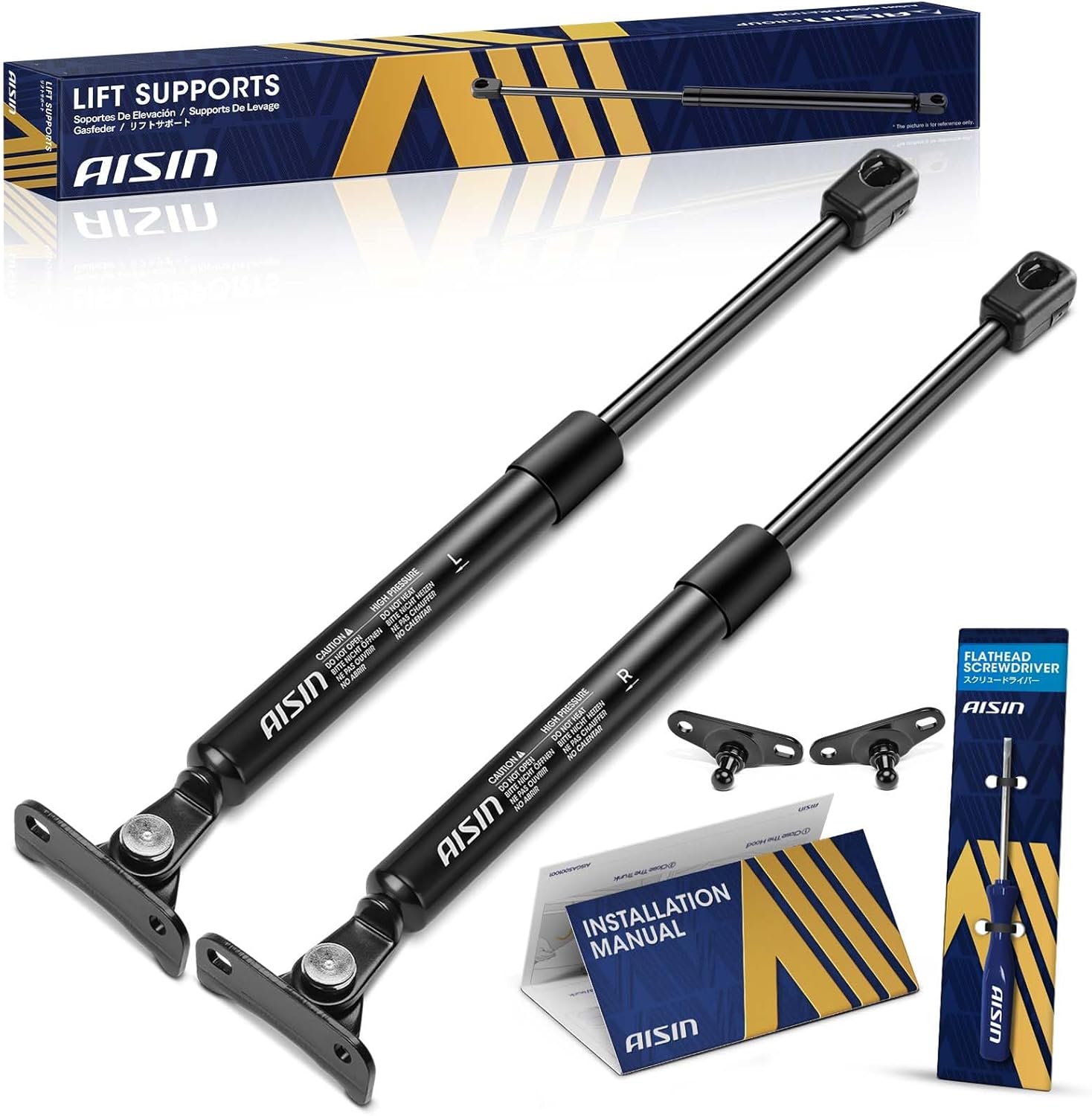 AISIN AFTERMARKET GAST-01151 Rear Tailgate Lift Supports Shock Struts - Compatible with Lexus RX300 1999-2003 - Set of 2