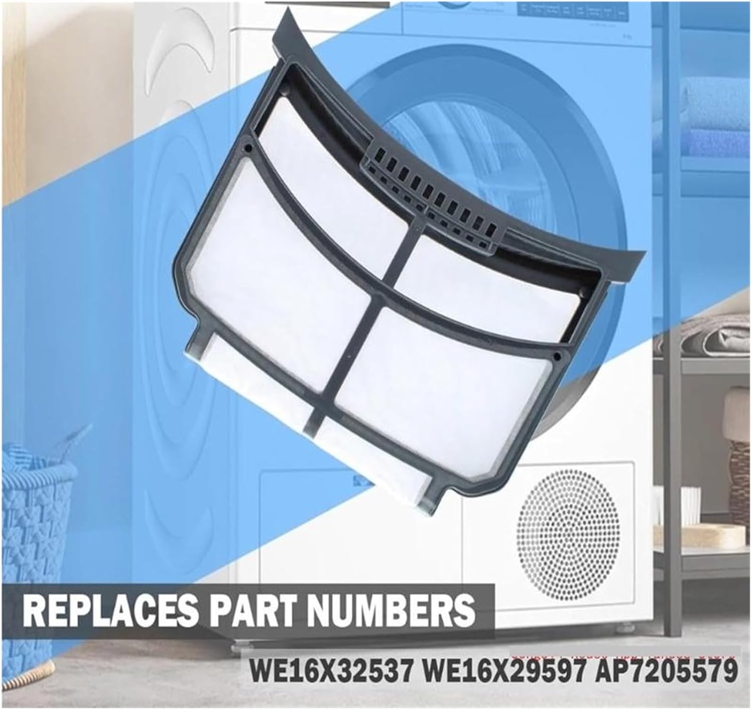 Dryer Lint Filter Screen Replacement For GFD55ESMN0DG GFD55ESMN0WW GFD55ESMN1DG 95AC