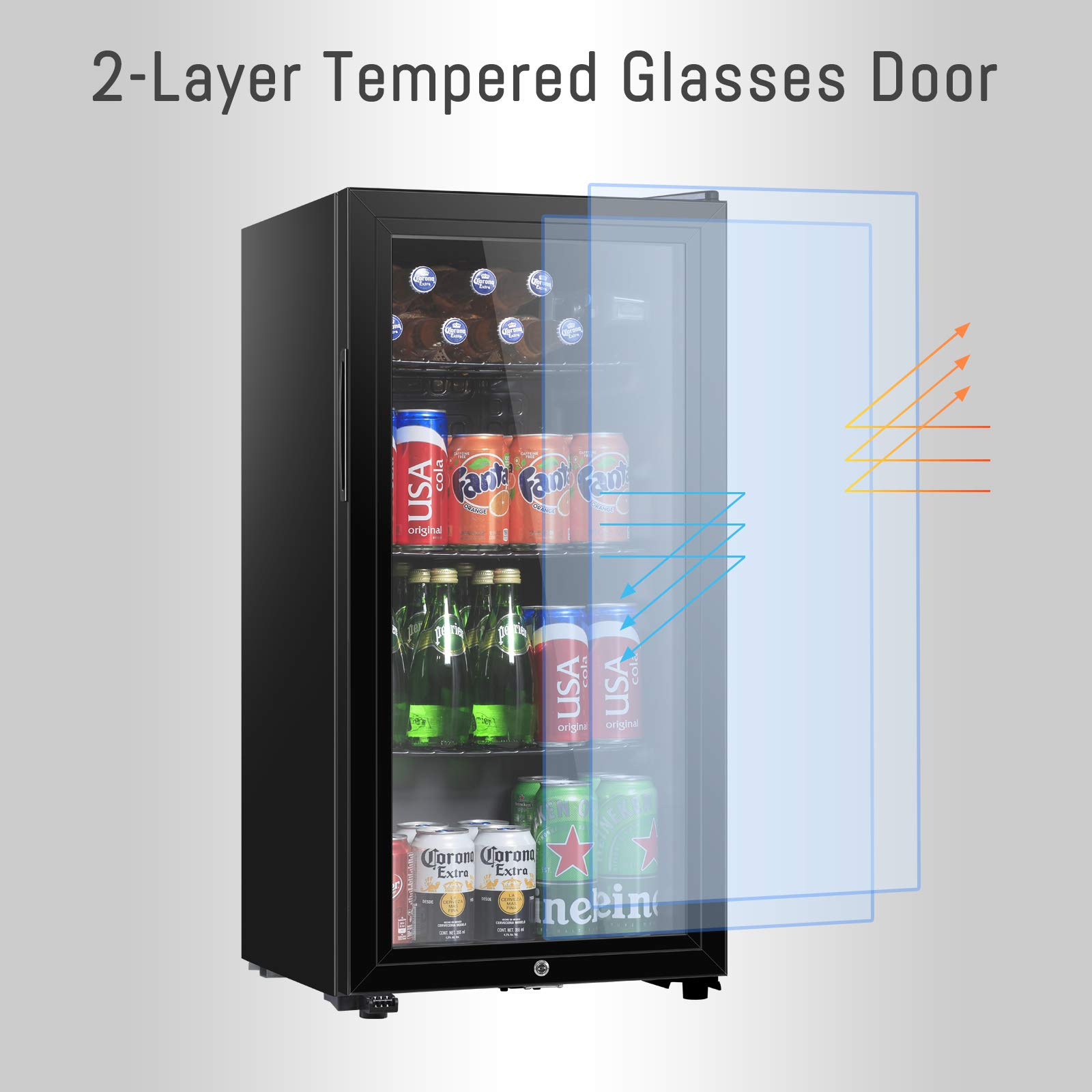 Buy HAILANG Beverage Refrigerator With 105 Can,Freestanding Beverage