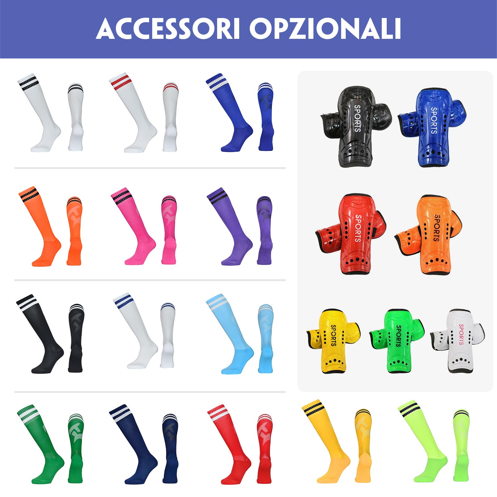 LAIFU Maglia Calcio Personalizzabile con Nome Numero Logo Maglia da Calcio A Manica Corta Pantaloncini da Calcio e Calzini da Calcio Donna Bambini Giovani Adulto