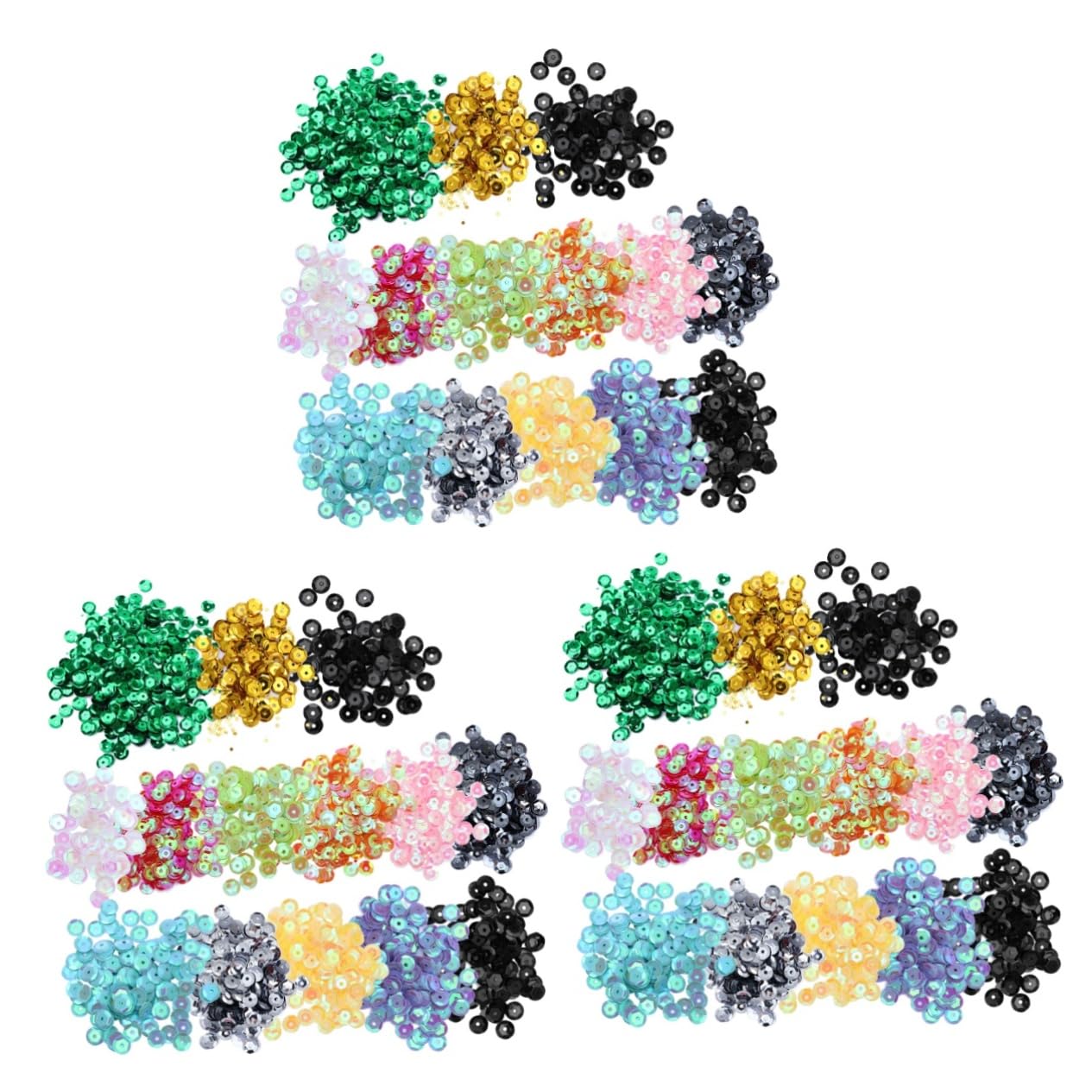 Paillettes colorees pour artisanat et ateliers de decoration de Noel