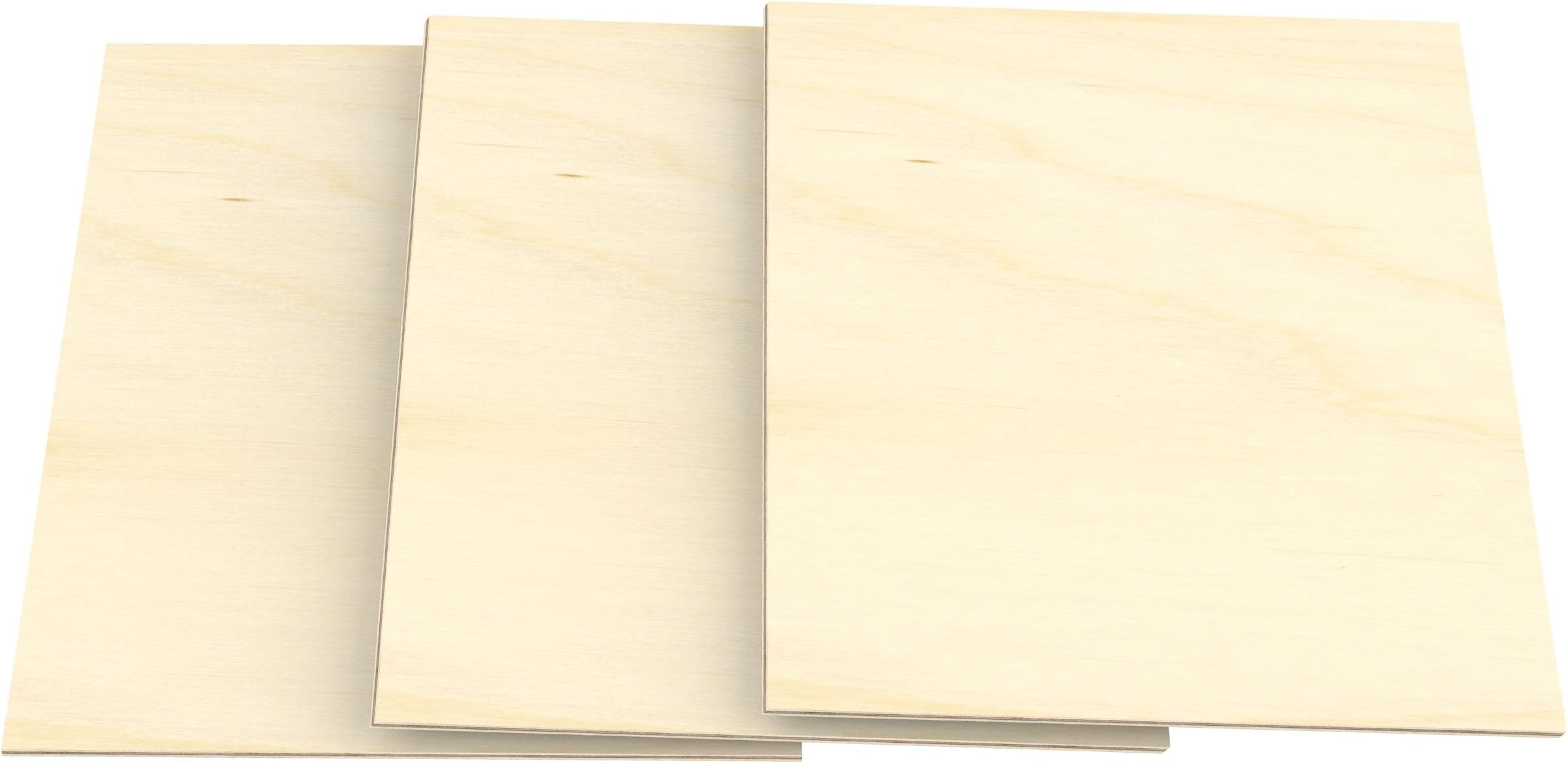 AUPROTEC 3x A3 Plywood Sheets 6mm Birch (297 mm x 420 mm) first class birchwood solid ply wood hardwood panels for arts and crafts fretsaw woodworking jigs painting drawing board