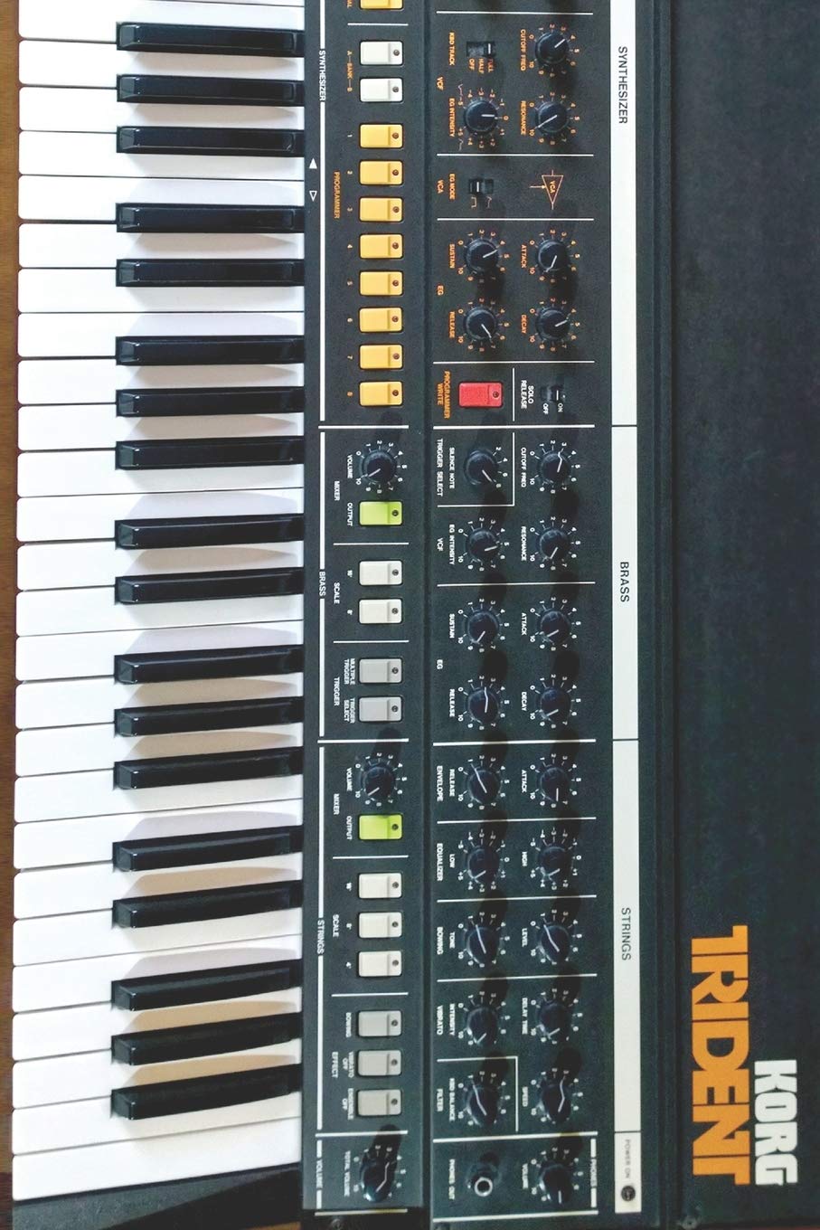 Vintage Synthesizer Notebook: Journal Composition for Synth Lovers 6"x9" 120 blank pages Trident