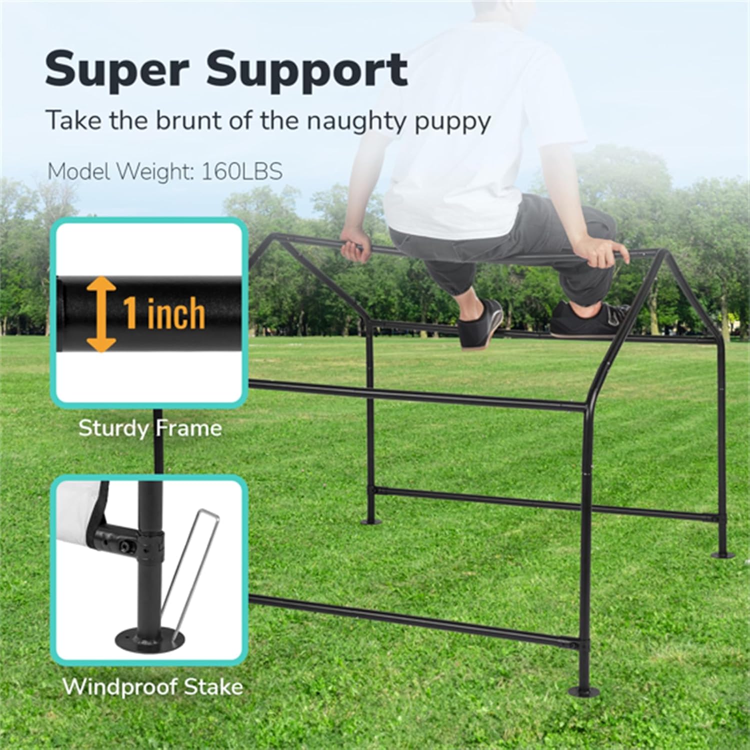 4 * 4 * 3.3FT Dog Tent, pet Awning, pet Tent, pet Supplies, Summer Outdoor Tent, Black Iron Pipe PVC Coated Polyester Tarpaulin, Gray