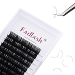 Lash Extension 0.20 Classic Eyelash Extensions J/B/C/CC/D/DD/LC/LD Curl Lash Extensions Individual Lash Extensions Mixed Length 11-19mm Professional Salon Use (0.20-D, 11-19mm)