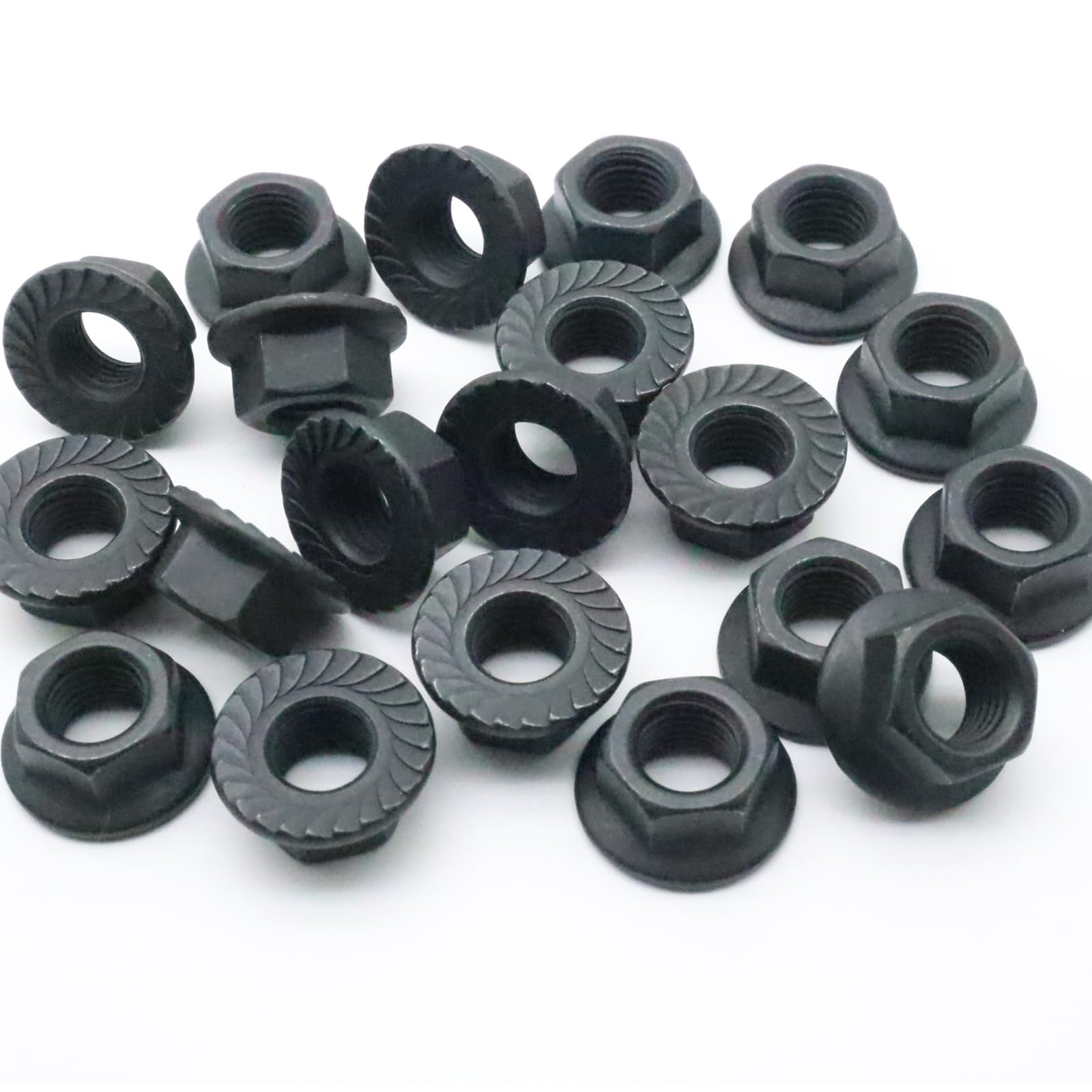 M12 Flange Nuts - 20 Pack, Carbon Steel -6 M12 Flange Nuts - 20 Pack, Carbon Steel -6