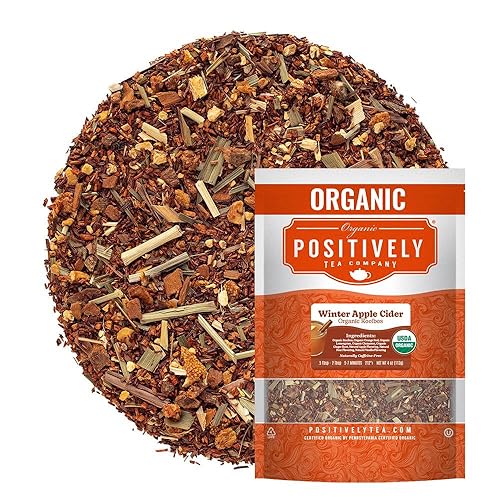 Vista 20 de Organic Positively Tea Company, Bolsitas de Té de Cíder de Manzana de Invierno Rooibos, 20