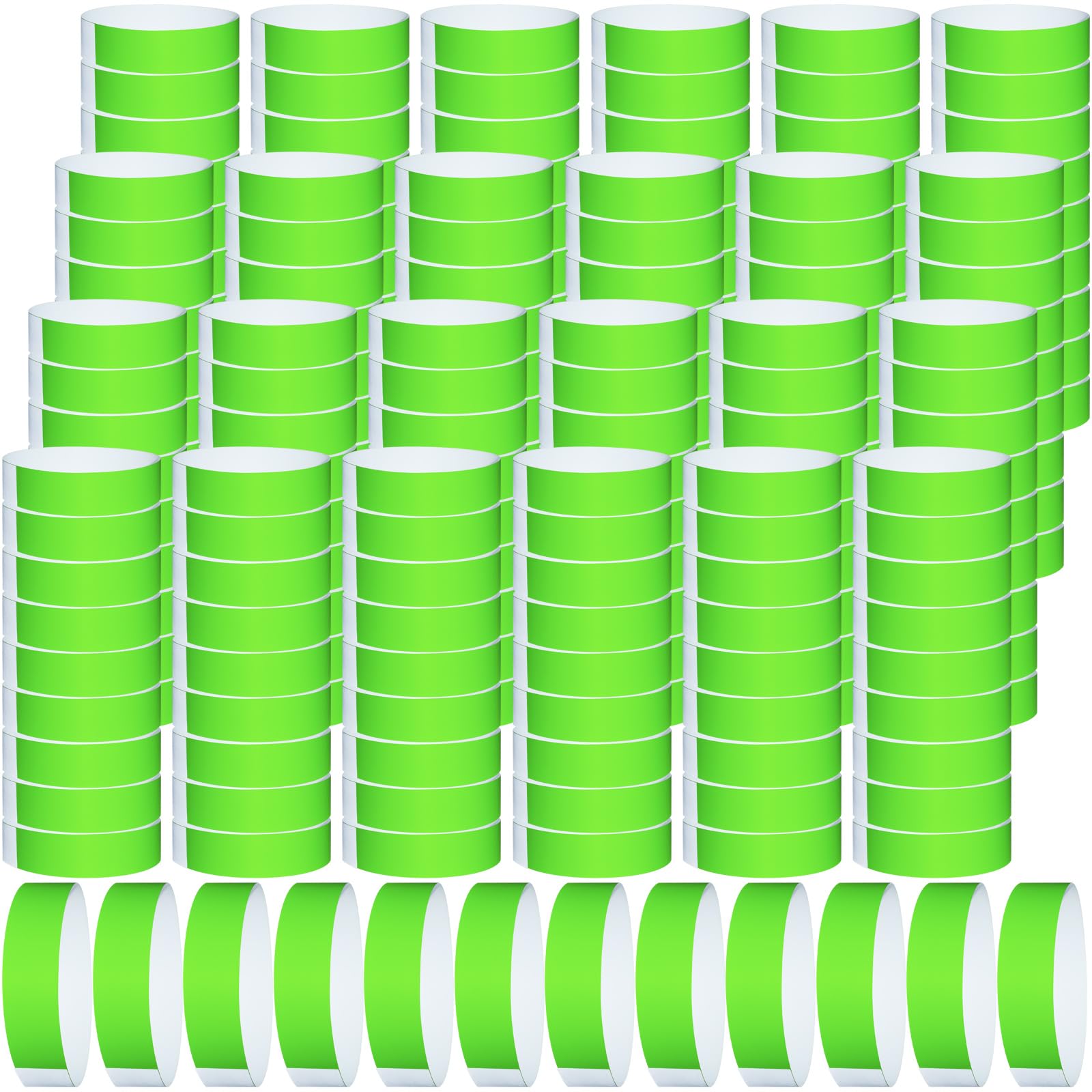 Wiyodaho Lot de 2 400 bracelets en papier plastique pour événements en papier coloré