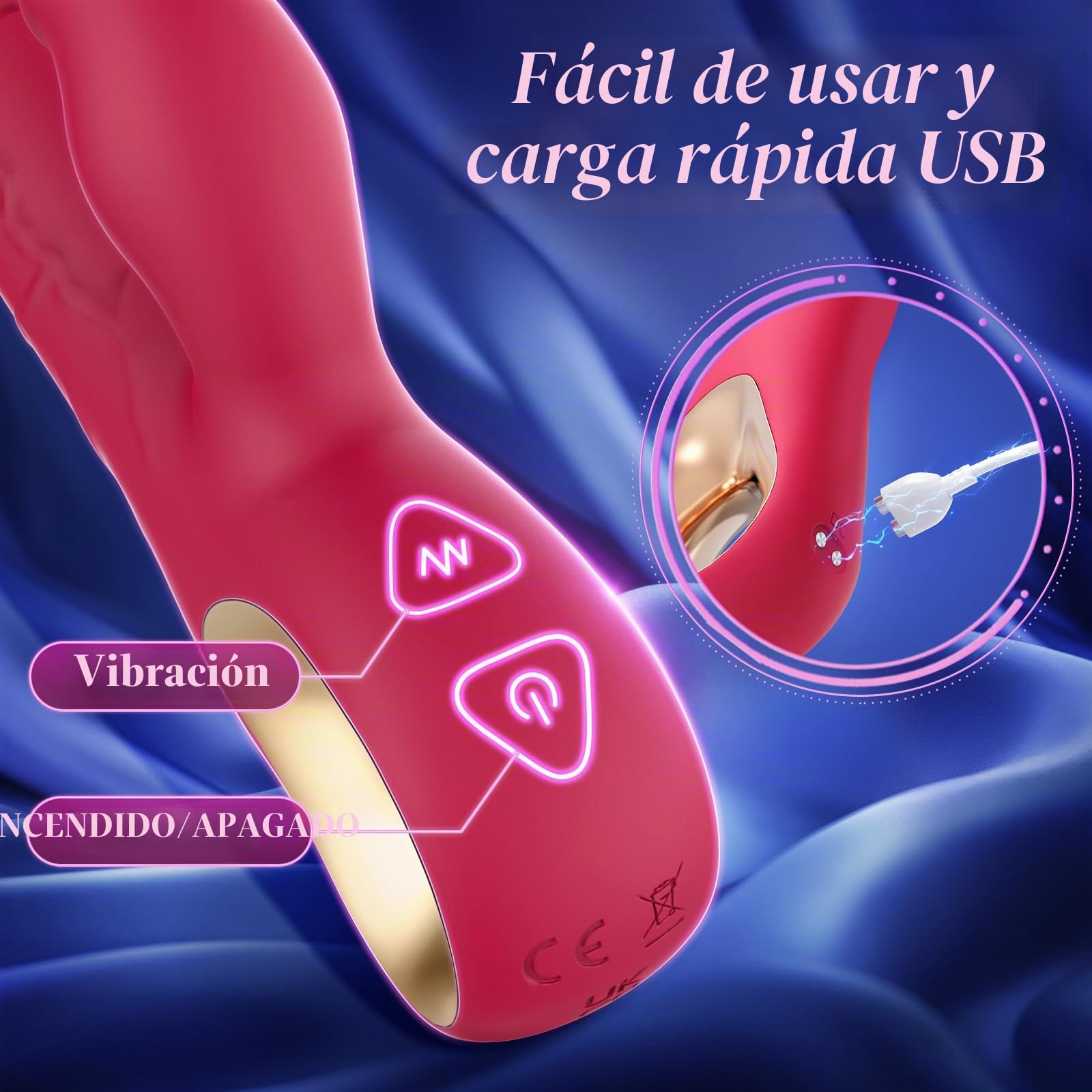 Vibrador de conejo para punto G, juguetes sexuales para estimulación del clítoris, 10 vibraciones, 3 modos de empuje con cuentas giratorias, doble motor, juguete para adultos para mujeres sexuales