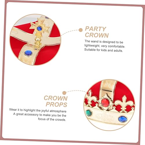 Miniatura 7 de Yardwe 1 juego de disfraces para fiesta de Halloween, Reyes, cosplay, cetro de reyes, accesorios de actuación, disfraz de rey real, barroco, rey