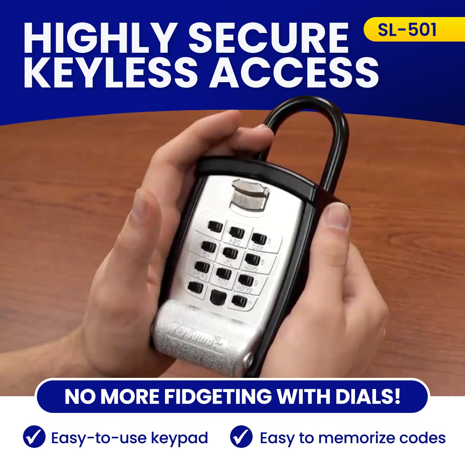 KeyGuard SL-501 Boîte de rangement pour clés de grande capacité KeyGuard
