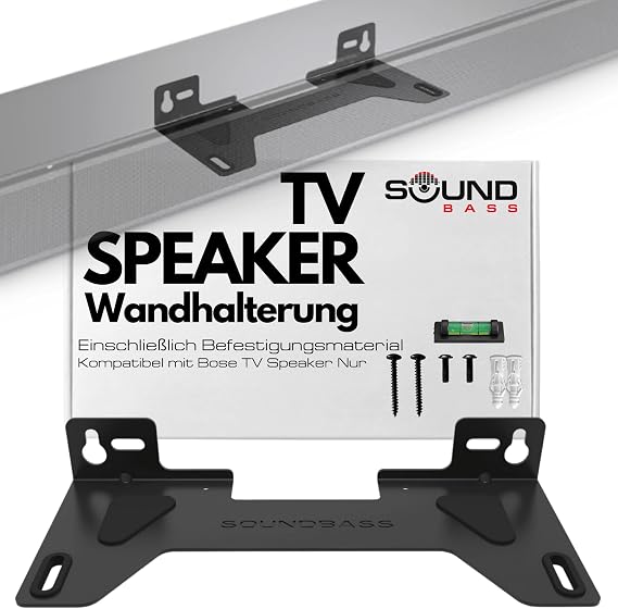 Sound Bass TV Speaker Wandhalterung nur für Bose TV Speaker Soundbar Nur kompatibel mit Bose TV Speaker Soundbar Komplettes Montagematerial enthalten UK-Design