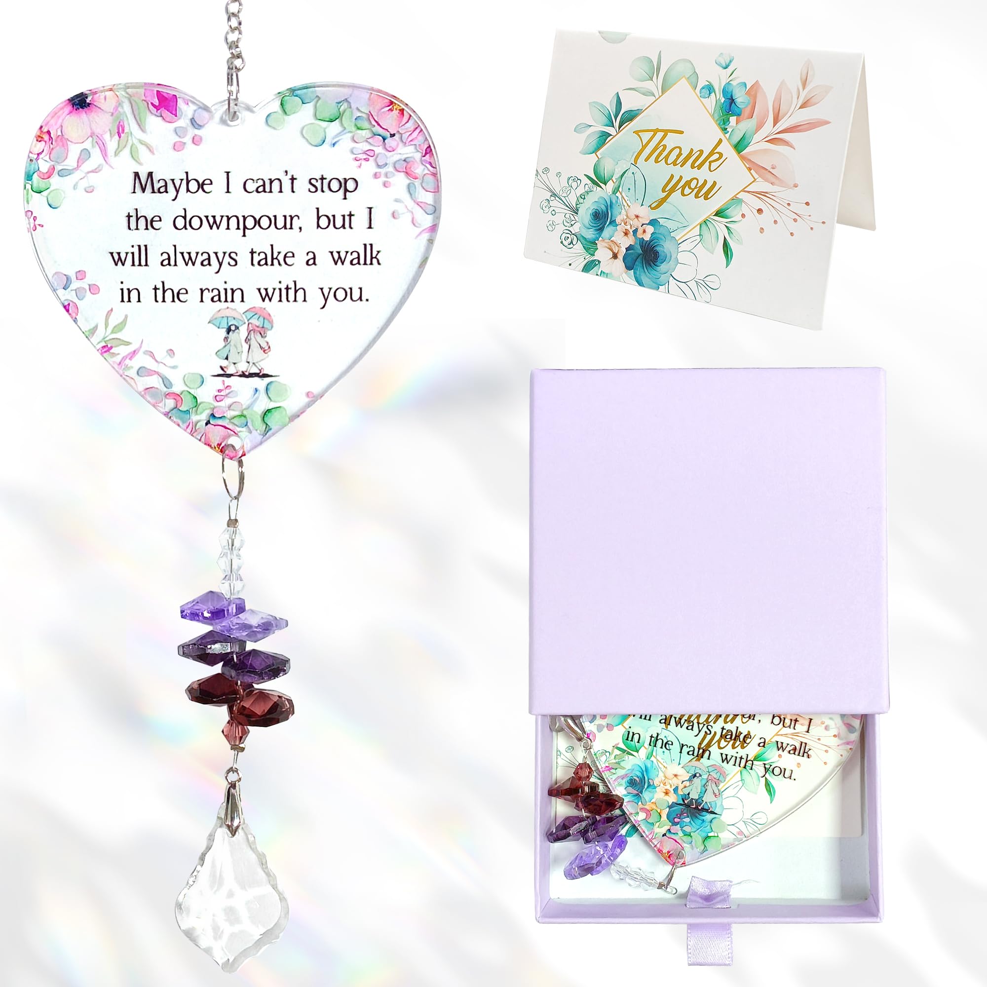 Friendship Pendant Gift, Acrylic Sun Catcher Ornament, Friendship Gifts