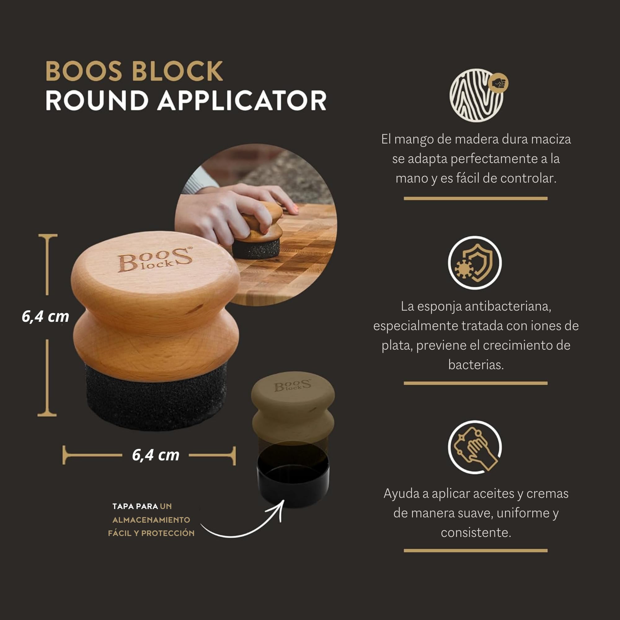 Boos Block Set de Cuidado para Tabla de Cortar - Cera Tabla de Cortar | Mystery Oil (473 ml) + Board Cream (148 ml) + Applicator - Aceite Tablas de Cortar - Oleo Mineral Alimentario