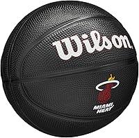 Vista 2 de Wilson NBA Team Tribute Mini Baloncesto, color negro