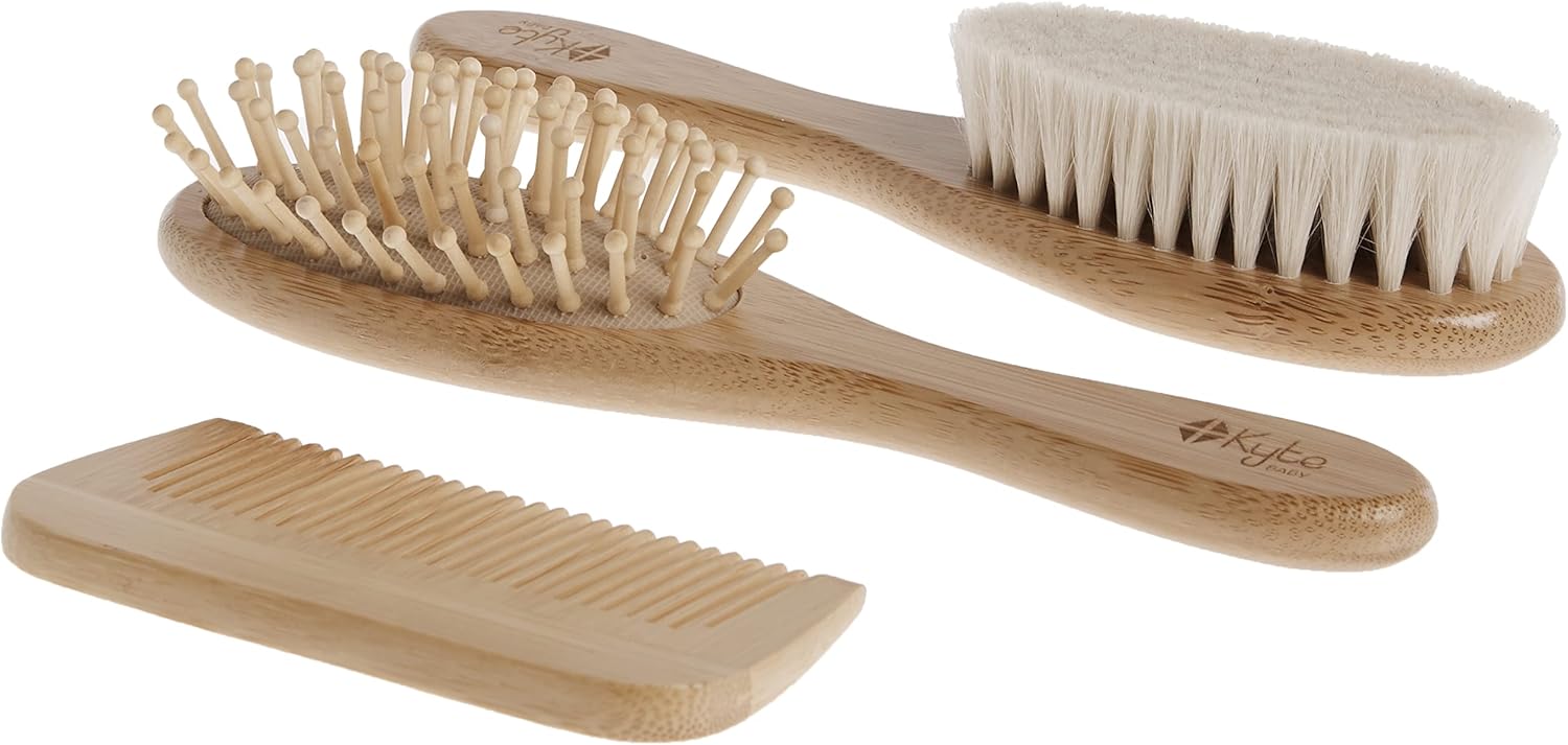 Kyte BABY Bamboo 3Piece Brush Set 1 Goat Hair Brush, 1