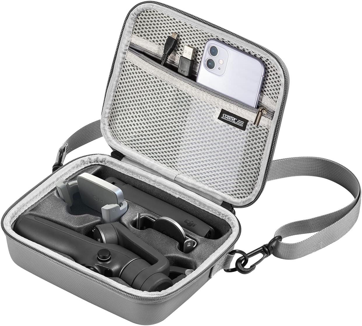 OSMO Mobile 6 Case, Waterproof Travel Case for DJI OSMO Mobile 6 Gimbal Stabilizer Portable Shoulder Bag with Shoulder Strap