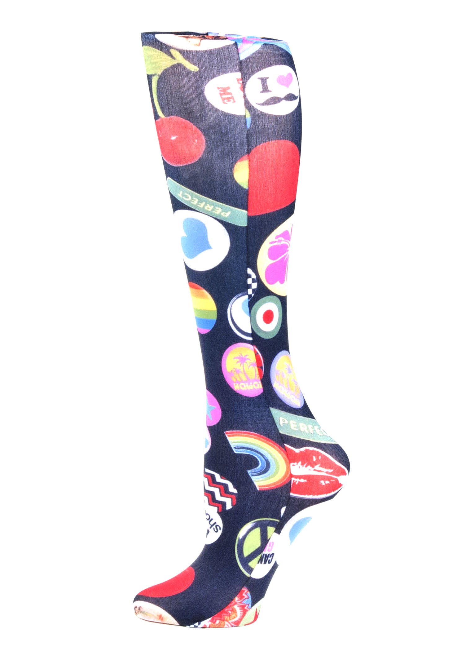 Celeste Stein Therapeutic Graduated Women Compression Socks, Diabetic Socks For Womens, 8-15 mmHg For Regular Calf