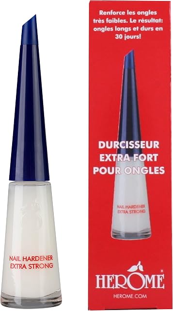 Herome - Nail Strengthener Extra Strong 10ml | Nail Growth Treatment for Weak and Brittle Nails, Hardening Nail Polish, Nail Repair Must-Have