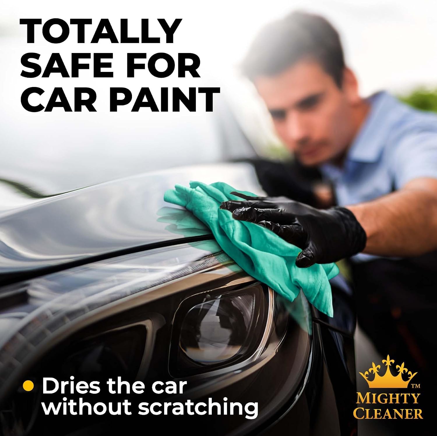 Save 10% on Premium Shammy Towel for Car - 2 Towels (26”x17”) + Microfiber Cleaning Cloth for Cars - 6pk (12”x12”) - Super Car Care Bundle