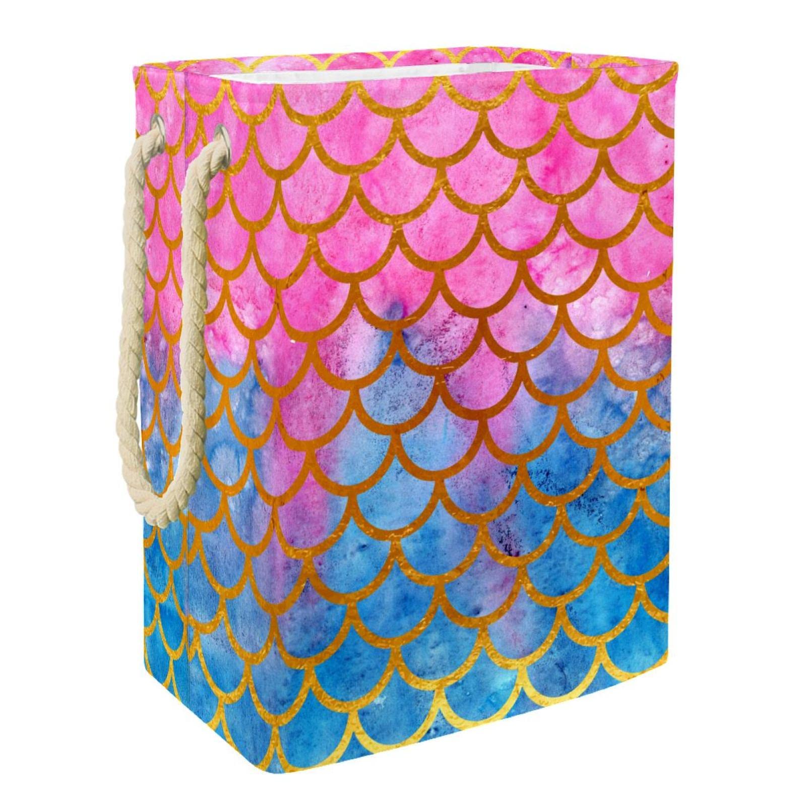 Panier à linge sirène grand rangement linge chambre dortoir