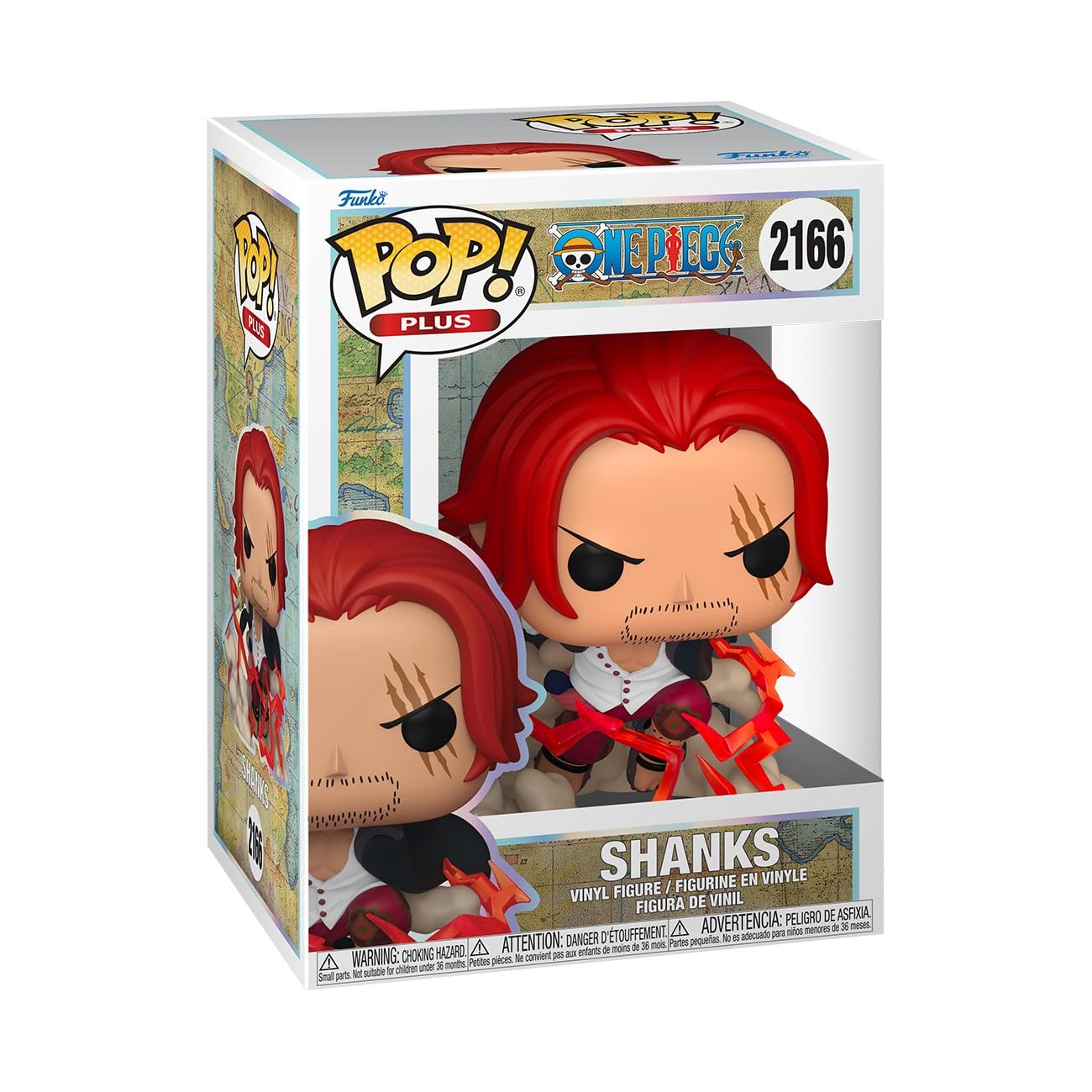 Funko POP! Plus: One Piece - Shanks - Sammelbare Vinylfigur - Geschenkidee - Offizielles Merchandise - Spielzeug für Kinder & Erwachsene - Modellfigur für Sammler und zur Ausstellung