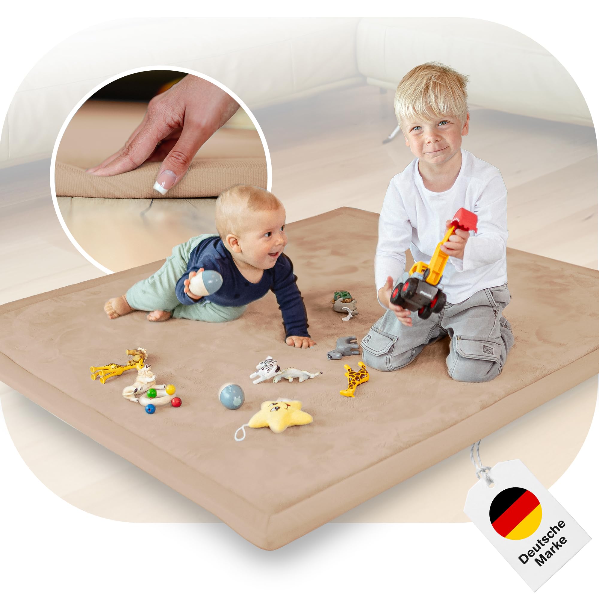 Produktbild von Wdmiya 200x150cm Krabbelmatte Baby, 3cm Dicke Spielmatte