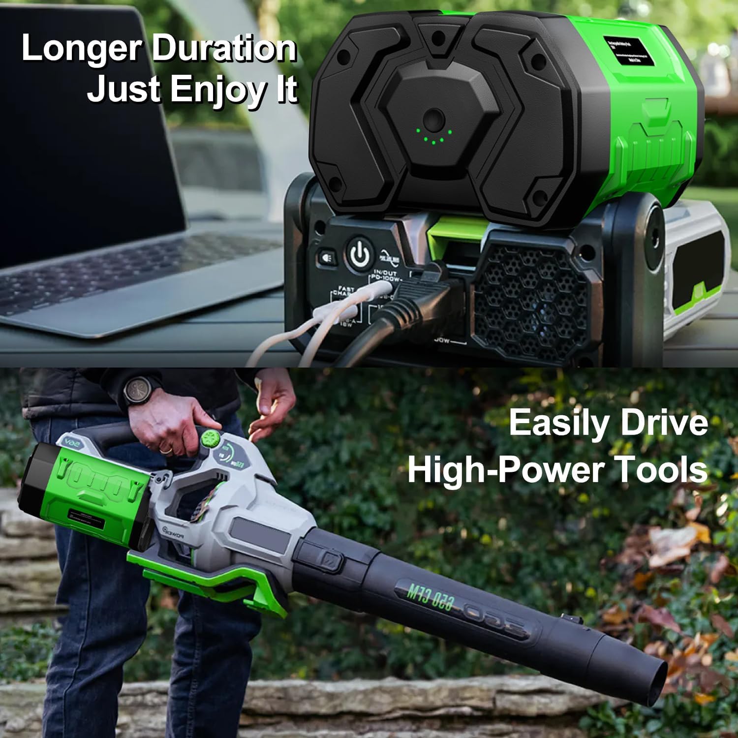 9.0Ah Ricambio per batteria EGO 56V 9000mAh compatibile con tutti gli strumenti Power 56V EGO Power+, batteria con indicatore del carburante aggiornato