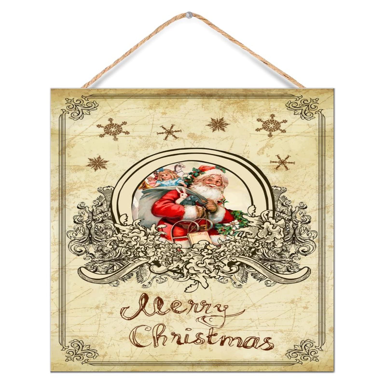 Panneau de motivation en bois Père Noël pour sublimer l'ambiance de votre bureau et maison