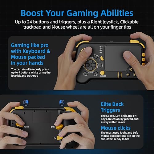 Miniatura 6 de IFYOO GTP01 2.4G Wireless Gaming Touchpad with Gyro, Keyboard and Mouse with Trackpad Function Game Controller Gamepad Shape for Xbox Series XS,
